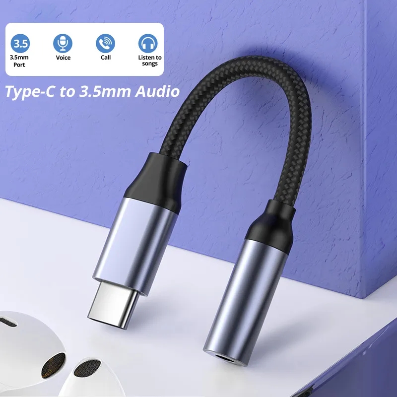 Transmission Jack Adapter - USB Tipo C para 3.5mm Aux