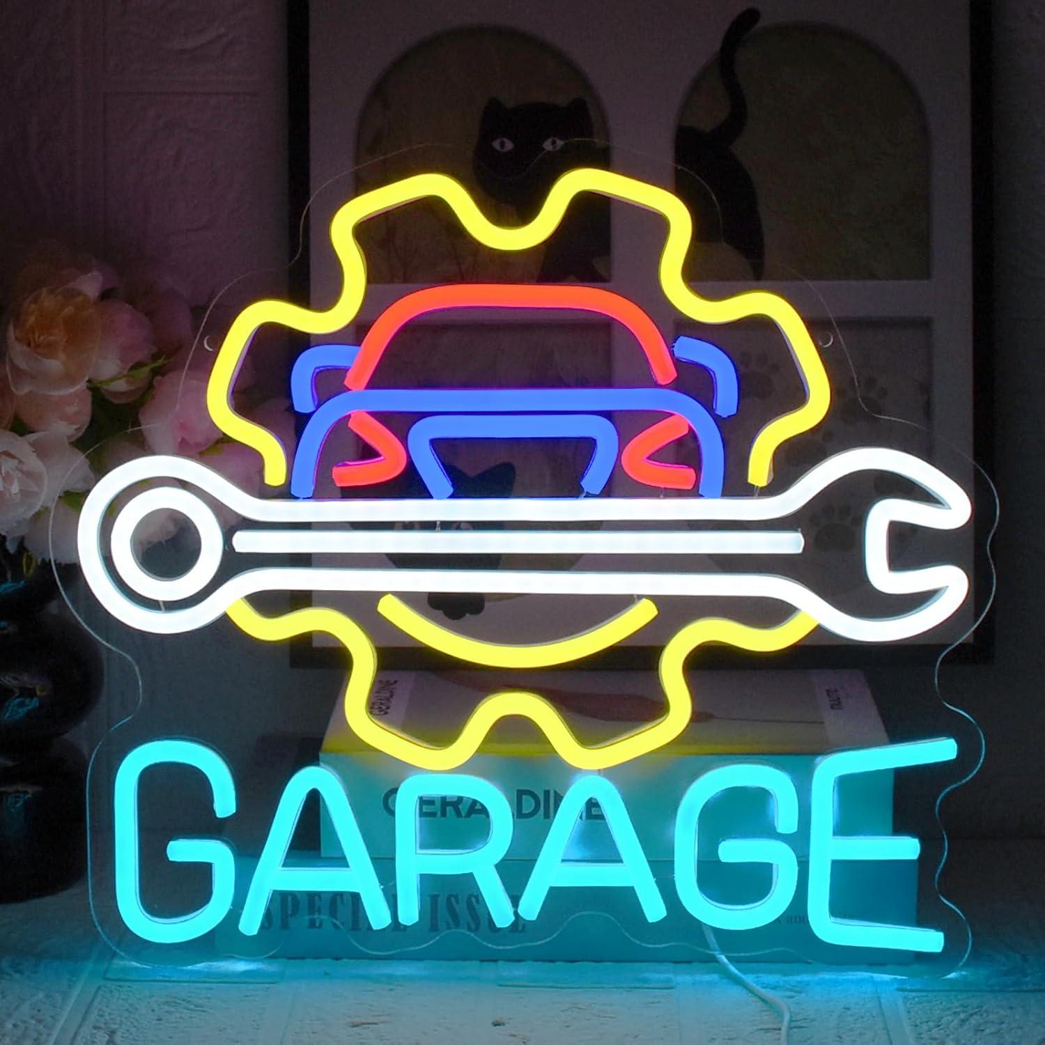 Letreiro Neon para Garagem, Lu - Auto Repair Shop In avaliação e preço