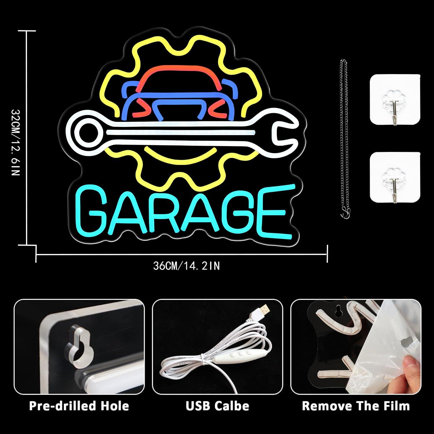 Letreiro Neon para Garagem, Lu - Auto Repair Shop In avaliação e preço