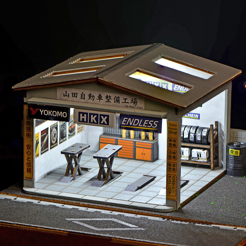 Kit de Diorama de Oficina de R - Auto Repair Shop In avaliação e preço