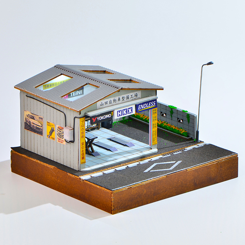 Kit de Diorama de Oficina de R - Auto Repair Shop In avaliação e preço
