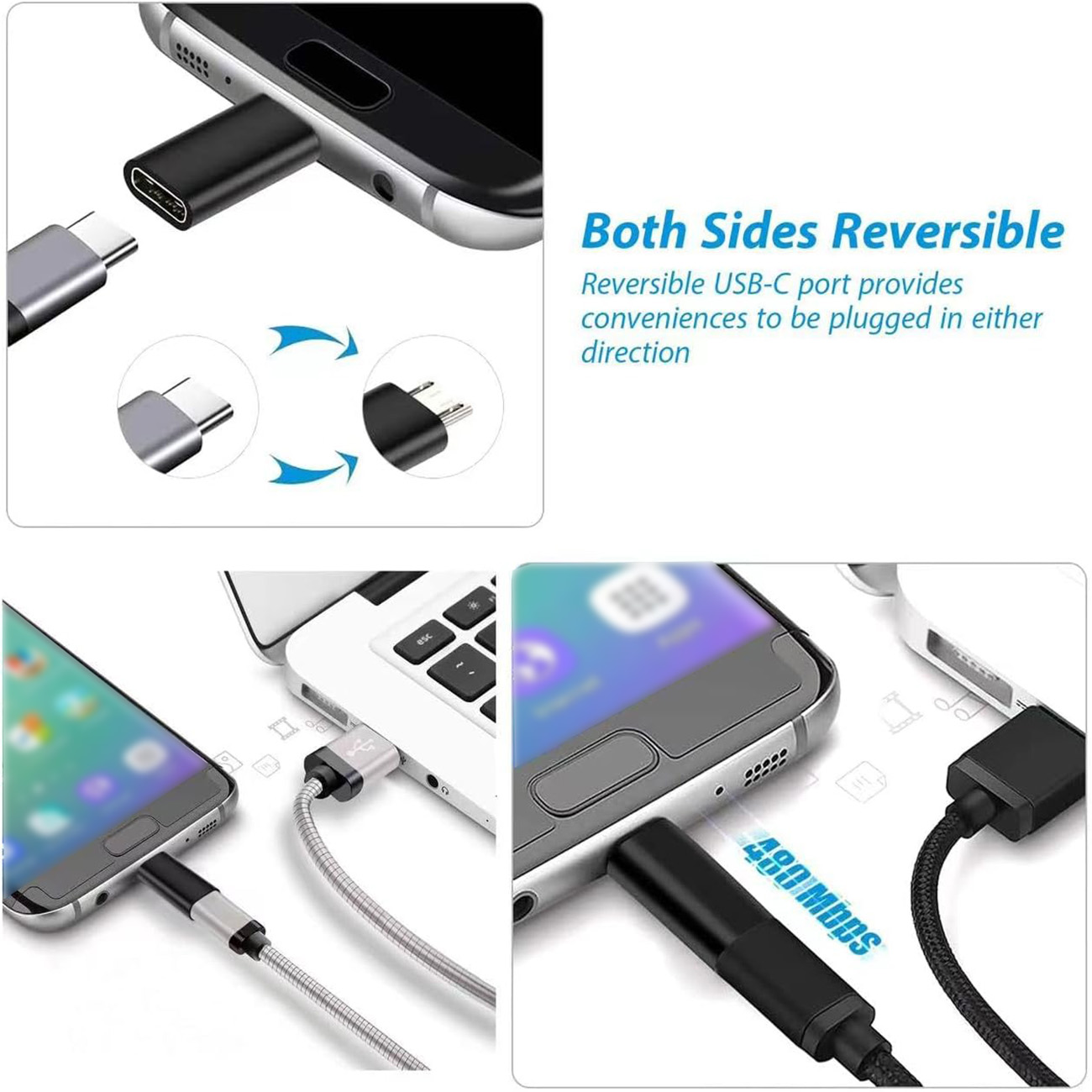 Adaptador USB Tipo C Fêmea par - Transmission Jack Adapter avaliação e preço