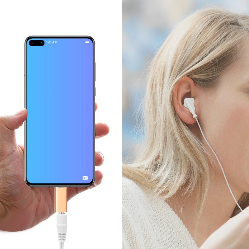 Tipo-C Headphone Adaptador De  - Transmission Jack Adapter avaliação e preço
