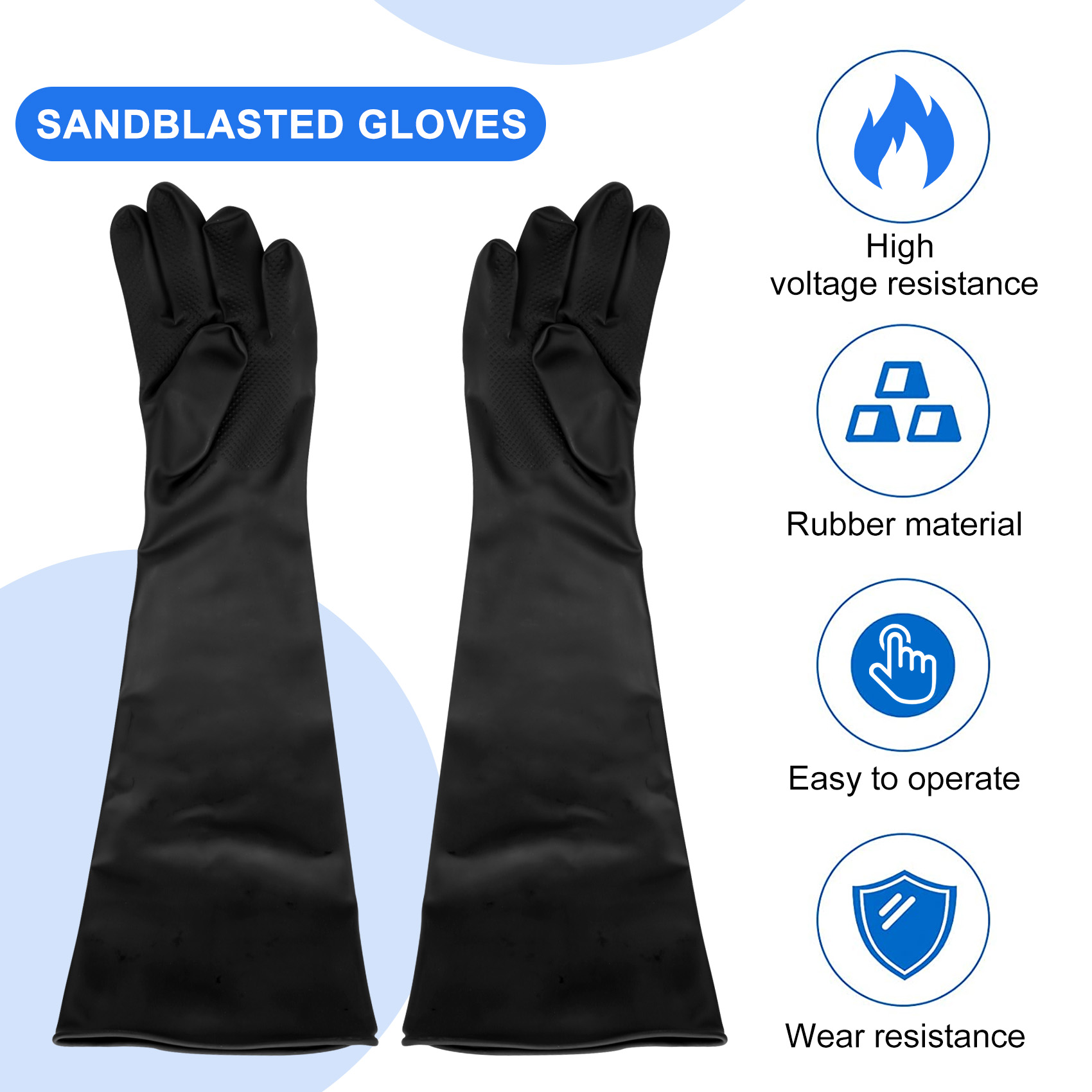 Luvas de jateamento de areia A - Sandblaster Cabinet avaliação e preço